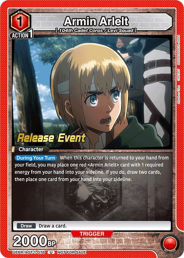 Armin Arlelt (076) (UEPR/AOT-1-076) [UE10BT: Attack on Titan Release Event Cards]