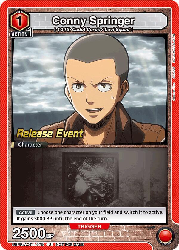 Conny Springer (079) (UEPR/AOT-1-079) [UE10BT: Attack on Titan Release Event Cards]