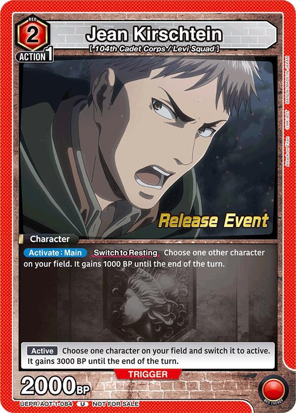 Jean Kirschtein (084) (UEPR/AOT-1-084) [UE10BT: Attack on Titan Release Event Cards]