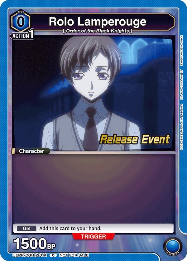 Rolo Lamperouge (014) (UEPR/CGH-2-014) [UEX03BT: CODE GEASS: Lelouch of the Rebellion Vol.2 Release Event Cards]