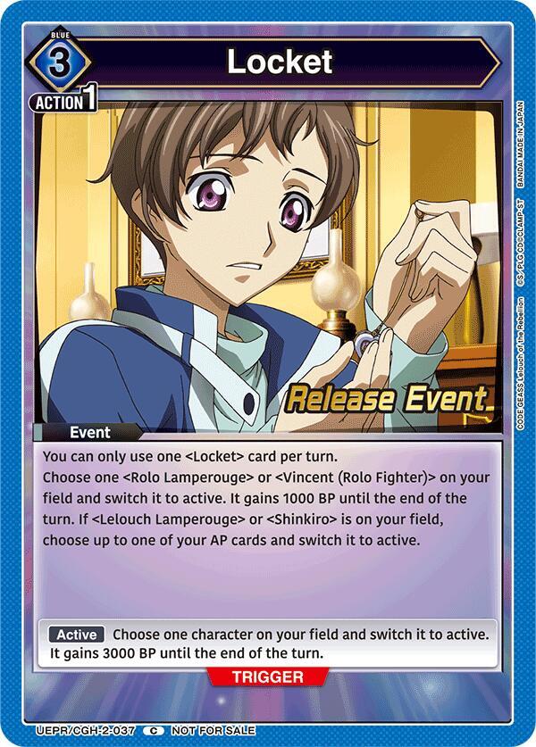 Locket (UEPR/CGH-2-037) [UEX03BT: CODE GEASS: Lelouch of the Rebellion Vol.2 Release Event Cards]