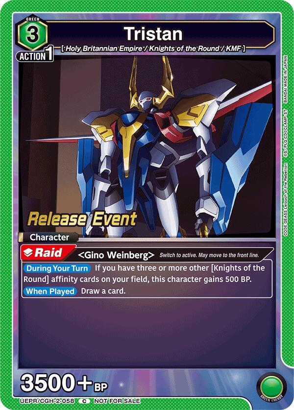 Tristan (UEPR/CGH-2-058) [UEX03BT: CODE GEASS: Lelouch of the Rebellion Vol.2 Release Event Cards]