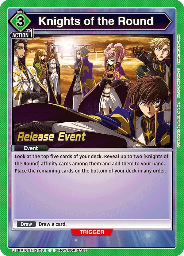 Knights of the Round (UEPR/CGH-2-061) [UEX03BT: CODE GEASS: Lelouch of the Rebellion Vol.2 Release Event Cards]