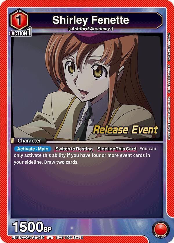 Shirley Fenette (UEPR/CGH-2-069) [UEX03BT: CODE GEASS: Lelouch of the Rebellion Vol.2 Release Event Cards]