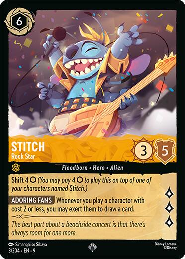 Stitch - Rock Star (3/204) [Fabled]