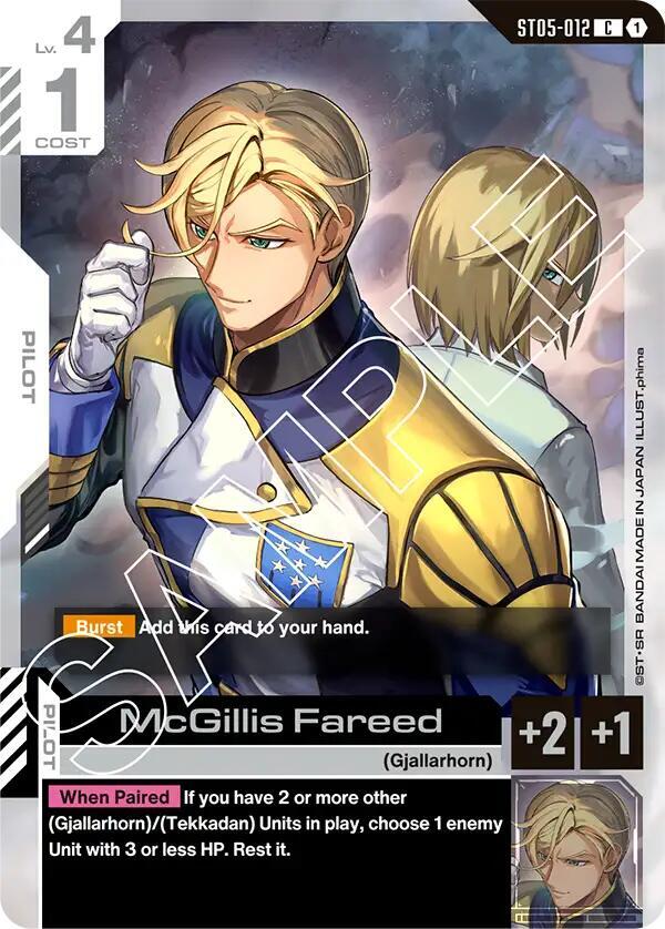 McGillis Fareed (ST05-012) [Starter Deck 05: Iron Bloom]
