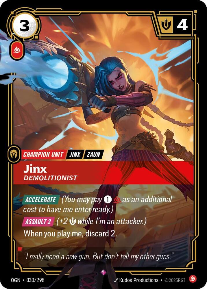 Jinx - Demolitionist (030/298) [Origins]