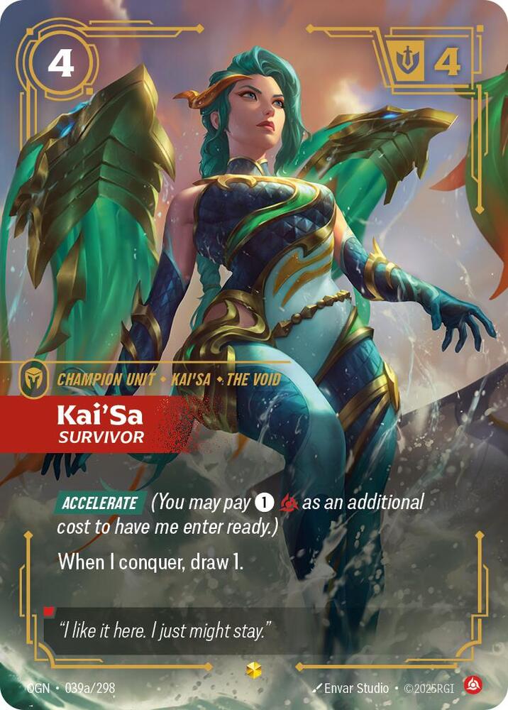 Kai'Sa, Survivor (Alternate Art) (039a/298) [Origins]