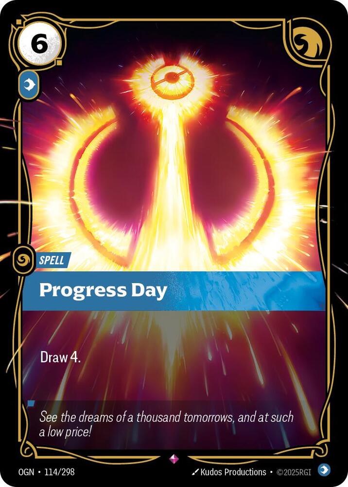 Progress Day (114/298) [Origins]