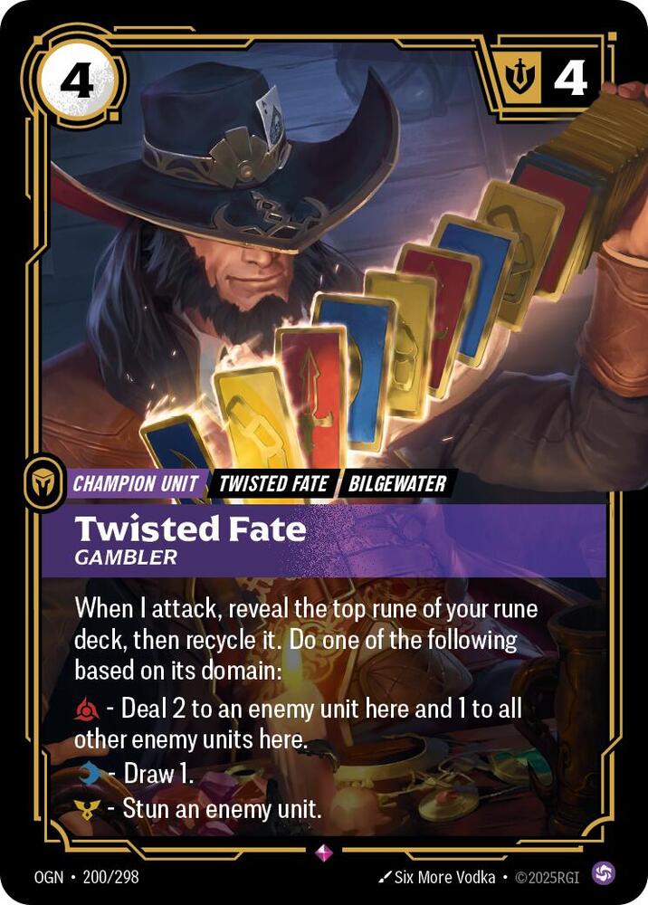 Twisted Fate, Gambler (200/298) [Origins]