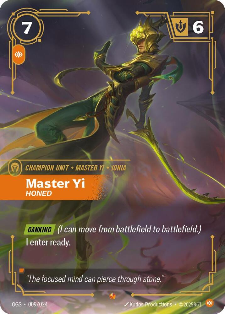 Master Yi, Honed (009/024) [Origins: Proving Grounds]