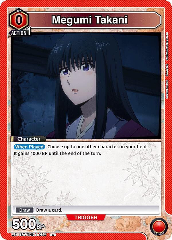 Megumi Takani (080) (UE11ST/RNK-1-080) [UE11ST: Rurouni Kenshin Starter Deck]