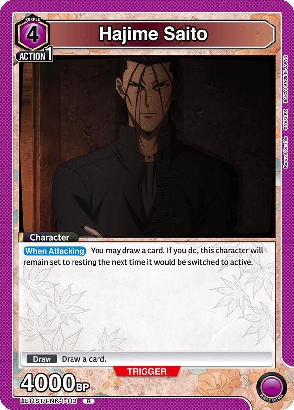 Hajime Saito (113) (UE11ST/RNK-1-113) [UE11ST: Rurouni Kenshin Starter Deck]