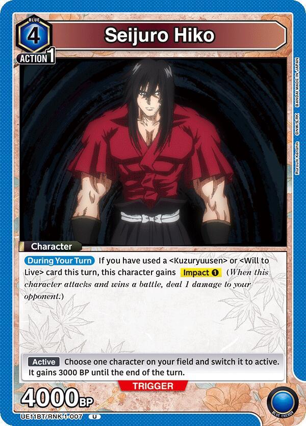 Seijuro Hiko (007) (UE11BT/RNK-1-007) [UE11BT: Rurouni Kenshin]