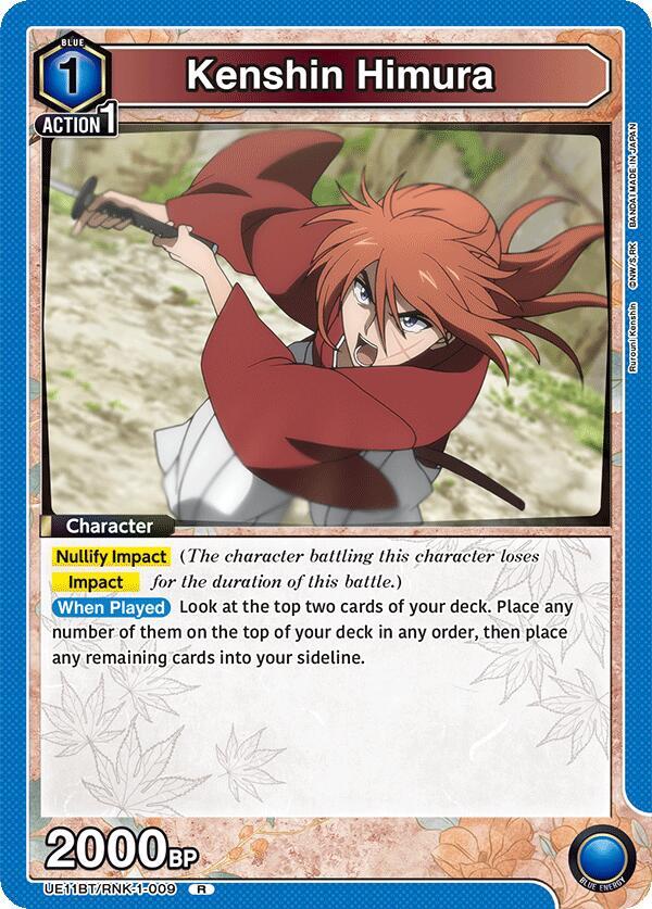 Kenshin Himura (009) (UE11BT/RNK-1-009) [UE11BT: Rurouni Kenshin]