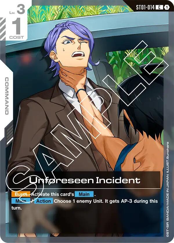 Unforeseen Incident (ST01-014) [Starter Deck 05: Iron Bloom]