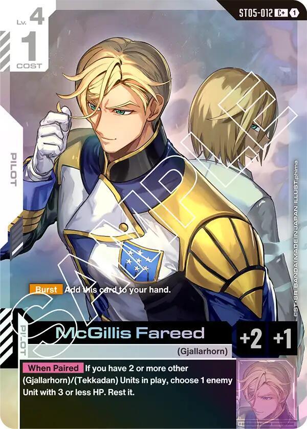 McGillis Fareed (C+) (ST05-012) [Starter Deck 05: Iron Bloom]