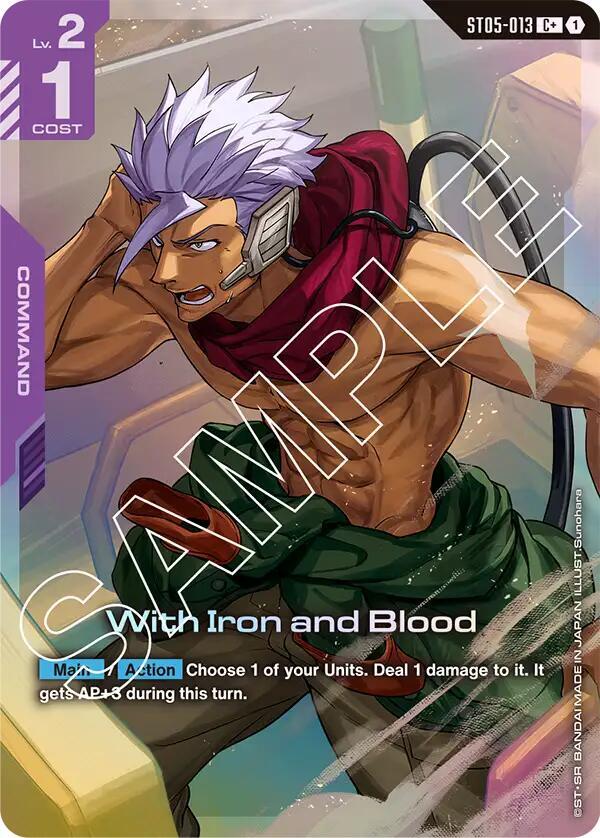 With Iron and Blood (C+) (ST05-013) [Starter Deck 05: Iron Bloom]
