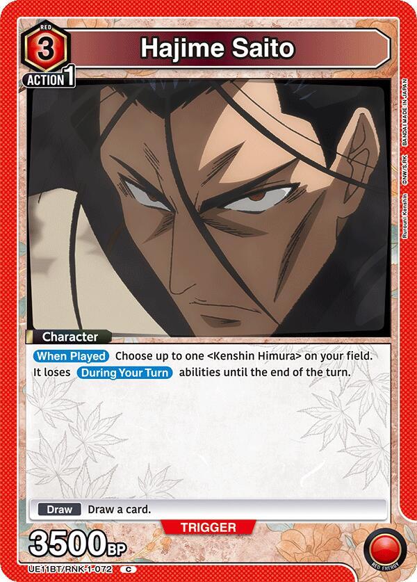 Hajime Saito (072) (UE11BT/RNK-1-072) [UE11BT: Rurouni Kenshin]