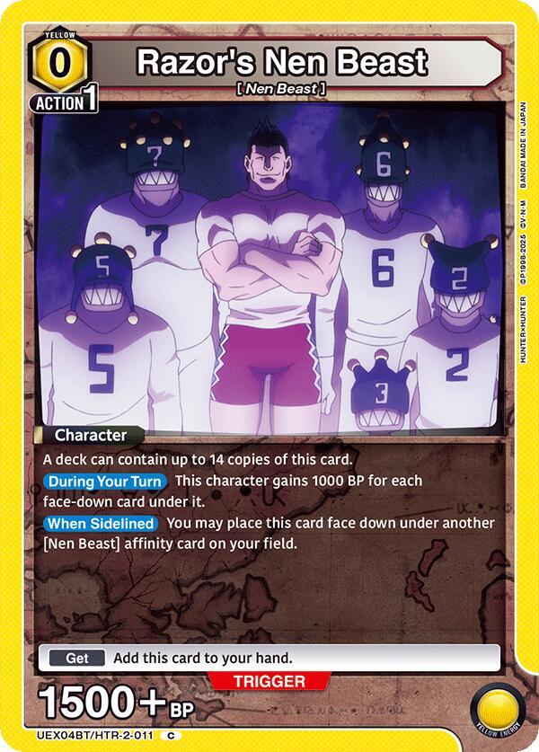 Razor's Nen Beast (UEX04BT/HTR-2-011) [UEX04BT: HUNTER X HUNTER Vol.2]