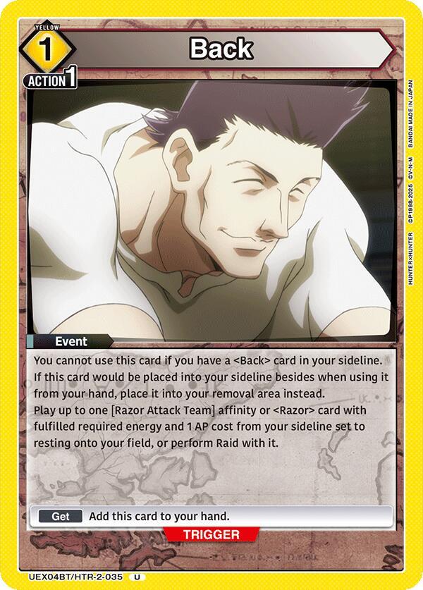 Back (UEX04BT/HTR-2-035) [UEX04BT: HUNTER X HUNTER Vol.2]