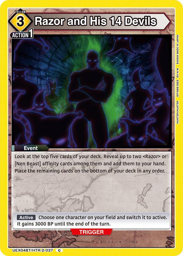 Razor and His 14 Devils (UEX04BT/HTR-2-037) [UEX04BT: HUNTER X HUNTER Vol.2]
