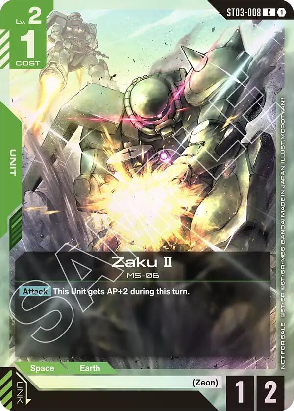 Zaku II (Championship Participation Pack 01) (ST03-008) [Gundam Promotional Cards]