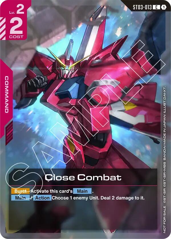 Close Combat (Championship Participation Pack 01) (ST03-013) [Gundam Promotional Cards]