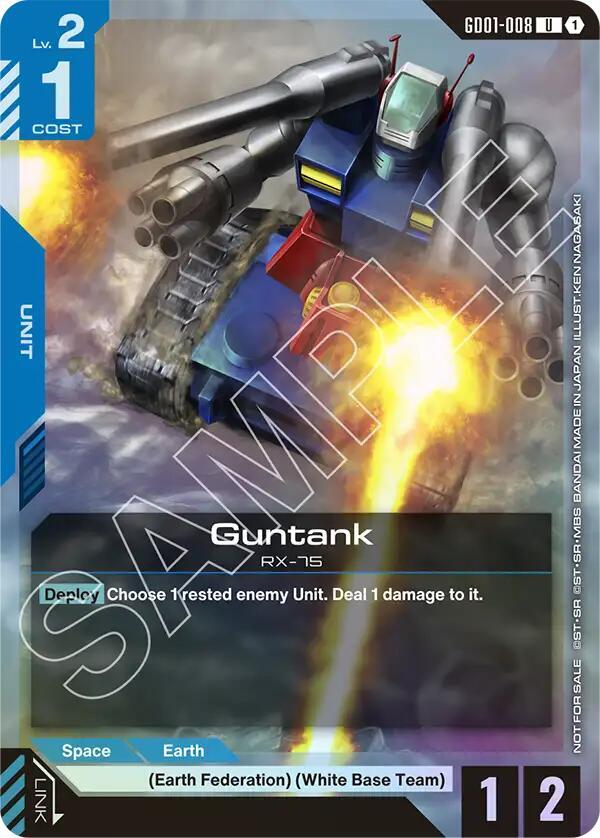 Guntank (Championship Participation Pack 01) (GD01-008) [Gundam Promotional Cards]