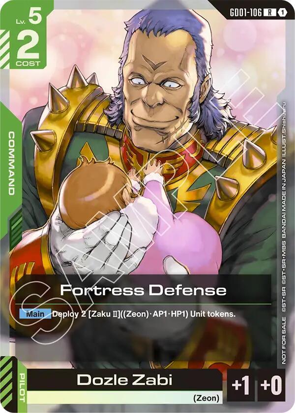 Fortress Defense (Championship Participation Pack 01) (GD01-106) [Gundam Promotional Cards]