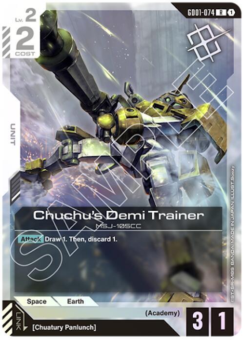 Chuchu's Demi Trainer (Judge Pack 01) (GD01-074) [Gundam Promotional Cards]