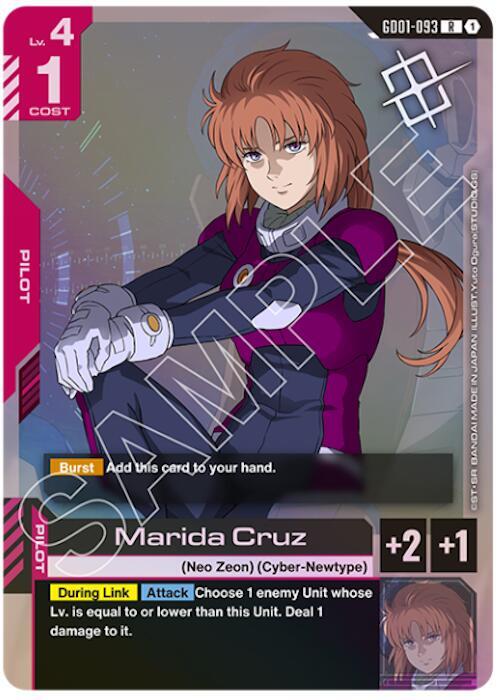 Marida Cruz (Judge Pack 01) (GD01-093) [Gundam Promotional Cards]