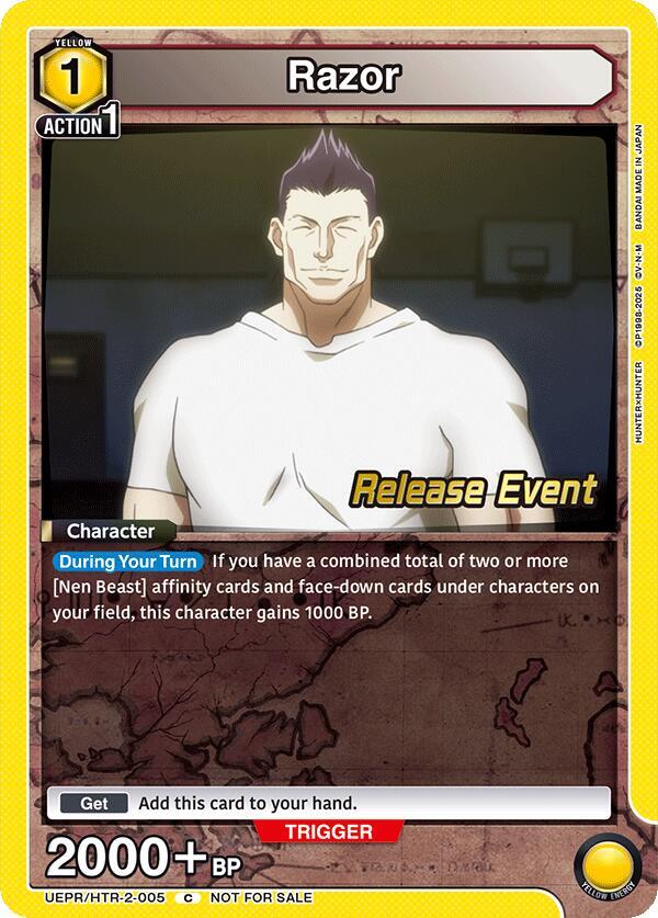 Razor (005) (UEPR/HTR-2-005) [UEX04BT: HUNTER X HUNTER Vol.2 Release Event Cards]