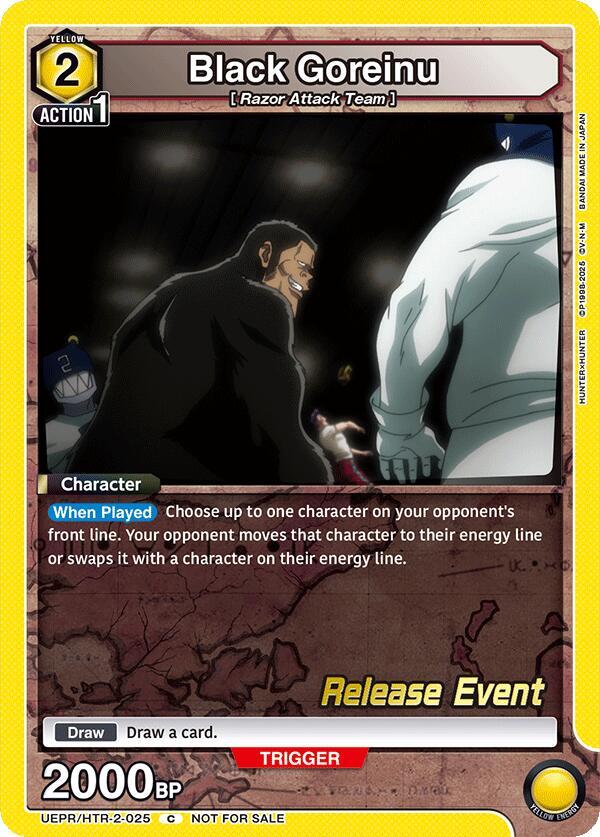 Black Goreinu (UEPR/HTR-2-025) [UEX04BT: HUNTER X HUNTER Vol.2 Release Event Cards]