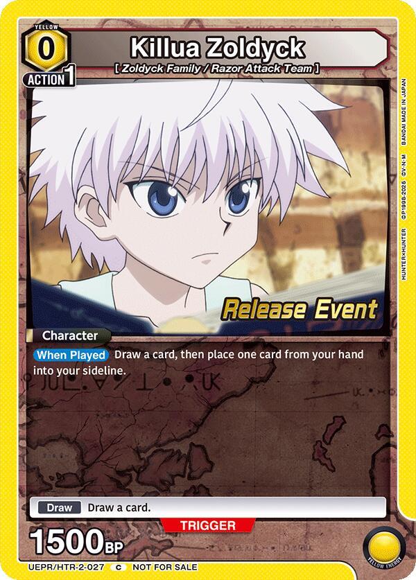 Killua Zoldyck (027) (UEPR/HTR-2-027) [UEX04BT: HUNTER X HUNTER Vol.2 Release Event Cards]
