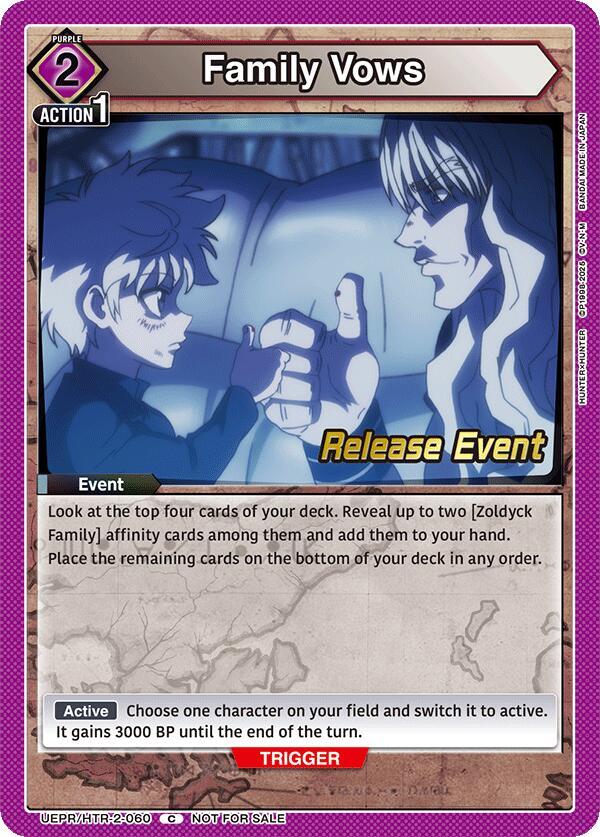 Family Vows (UEPR/HTR-2-060) [UEX04BT: HUNTER X HUNTER Vol.2 Release Event Cards]