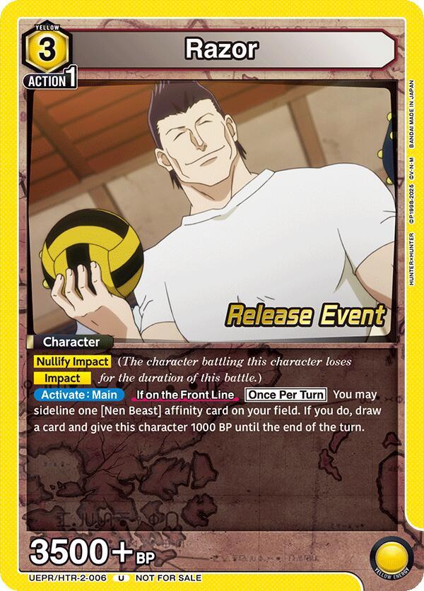 Razor (006) (UEPR/HTR-2-006) [UEX04BT: HUNTER X HUNTER Vol.2 Release Event Cards]