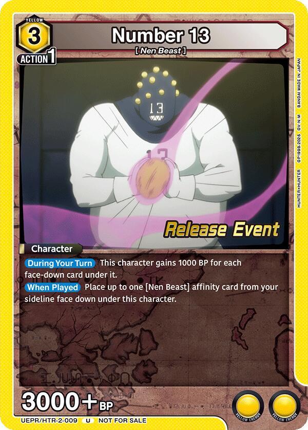 Number 13 (UEPR/HTR-2-009) [UEX04BT: HUNTER X HUNTER Vol.2 Release Event Cards]