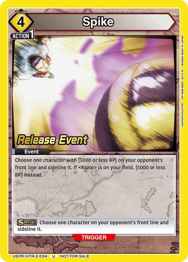 Spike (UEPR/HTR-2-034) [UEX04BT: HUNTER X HUNTER Vol.2 Release Event Cards]
