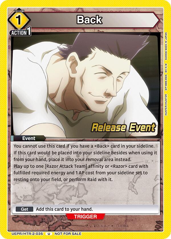 Back (UEPR/HTR-2-035) [UEX04BT: HUNTER X HUNTER Vol.2 Release Event Cards]