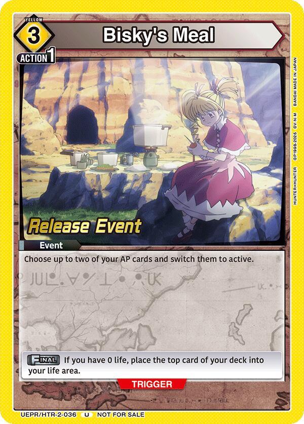 Bisky's Meal (UEPR/HTR-2-036) [UEX04BT: HUNTER X HUNTER Vol.2 Release Event Cards]