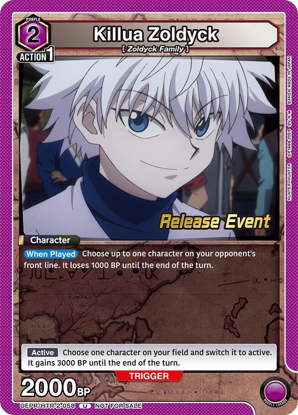 Killua Zoldyck (058) (UEPR/HTR-2-058) [UEX04BT: HUNTER X HUNTER Vol.2 Release Event Cards]