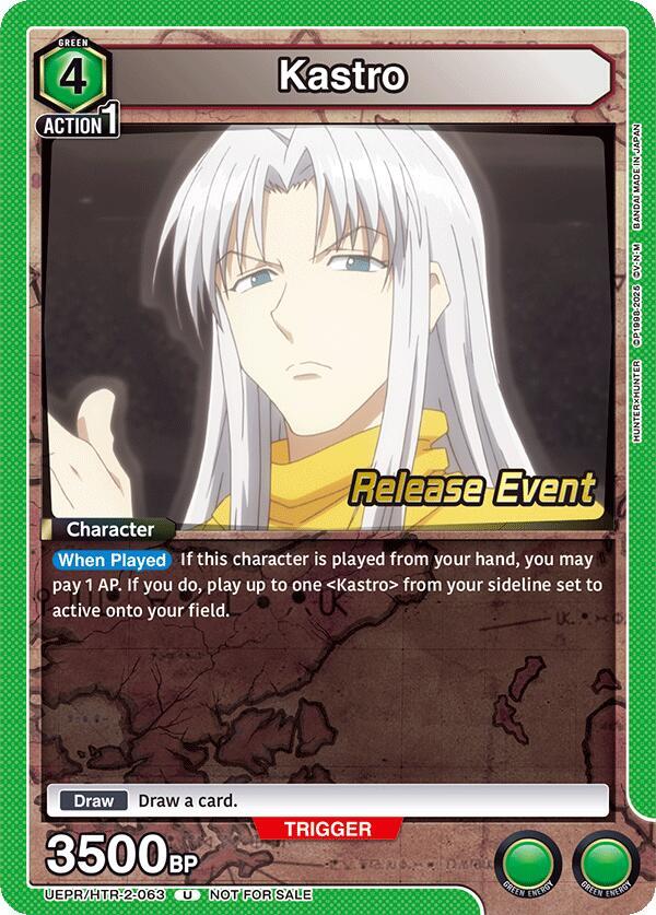 Kastro (UEPR/HTR-2-063) [UEX04BT: HUNTER X HUNTER Vol.2 Release Event Cards]