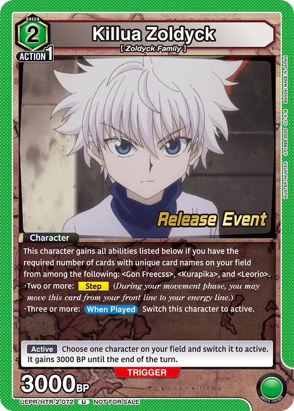 Killua Zoldyck (072) (UEPR/HTR-2-072) [UEX04BT: HUNTER X HUNTER Vol.2 Release Event Cards]