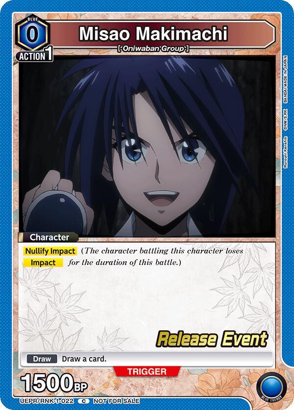 Misao Makimachi (022) (UEPR/RNK-1-022) [UE11BT: Rurouni Kenshin Release Event Cards]