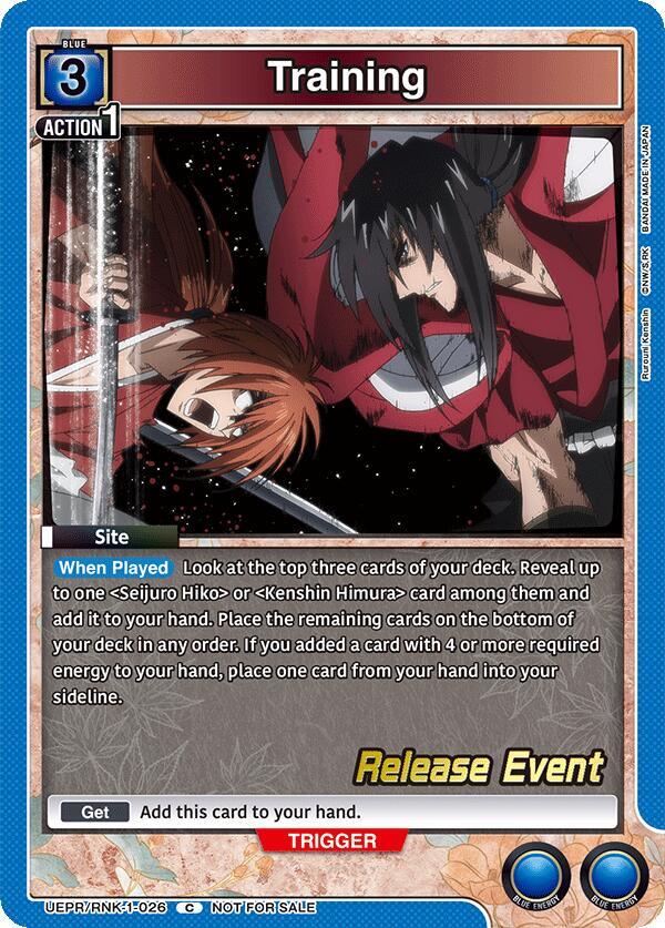 Training (UEPR/RNK-1-026) [UE11BT: Rurouni Kenshin Release Event Cards]