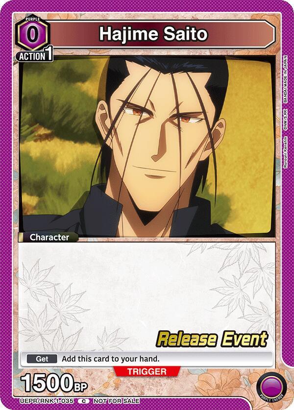 Hajime Saito (035) (UEPR/RNK-1-035) [UE11BT: Rurouni Kenshin Release Event Cards]