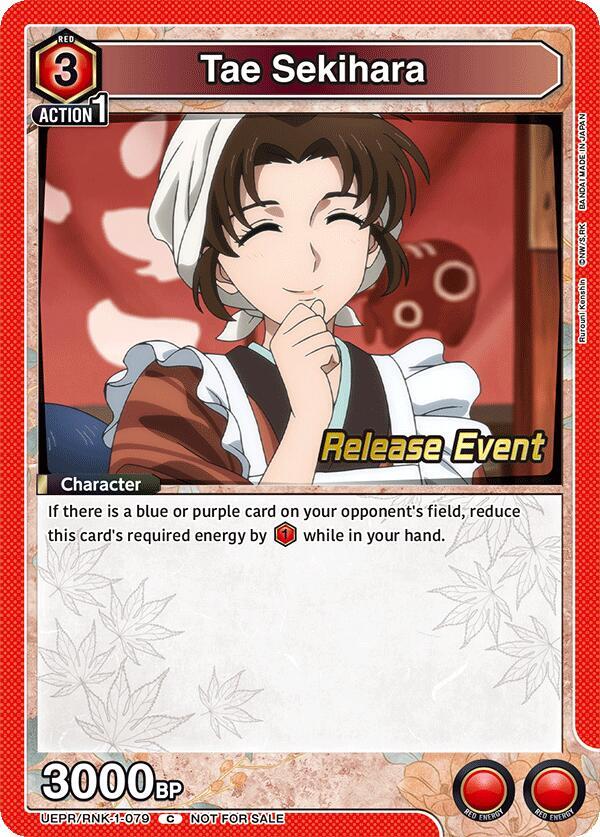 Tae Sekihara (UEPR/RNK-1-079) [UE11BT: Rurouni Kenshin Release Event Cards]
