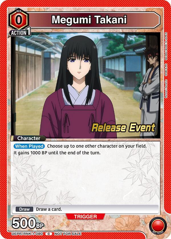 Megumi Takani (080) (UEPR/RNK-1-080) [UE11BT: Rurouni Kenshin Release Event Cards]