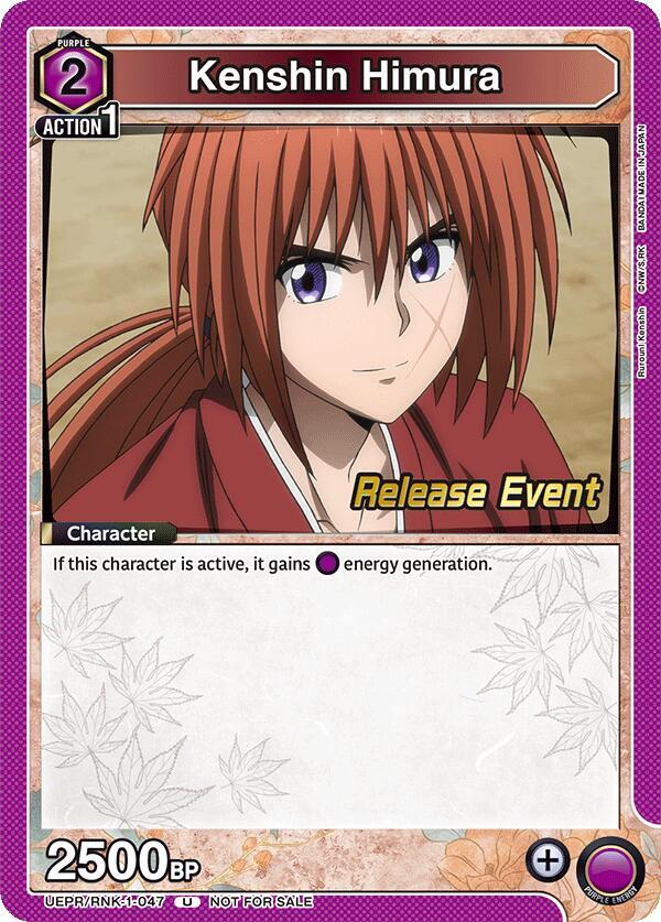 Kenshin Himura (047) (UEPR/RNK-1-047) [UE11BT: Rurouni Kenshin Release Event Cards]